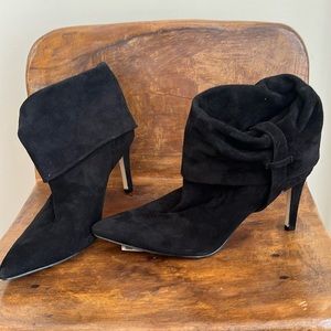 Calvin Klein Bethany K suede booties.